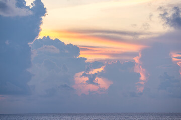 Spectacular Tropical Sunset Sky Over the Andaman Sea