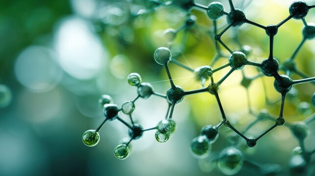 Molecular structure abstract - Powered by Adobe