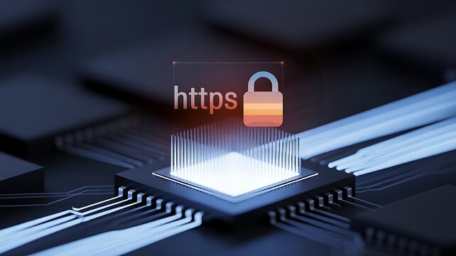 https , Https protocol icon ,https with padlock	
