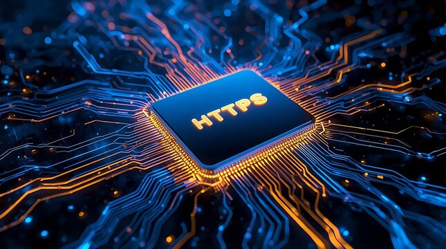 https , Https protocol icon ,https with padlock	
