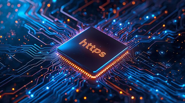 https , Https protocol icon ,https with padlock	
