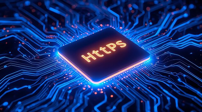 https , Https protocol icon ,https with padlock	
