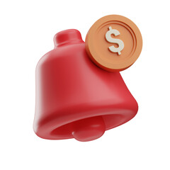 Bell and Money Coin Icon