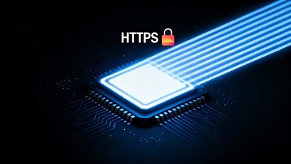 https , Https protocol icon ,https with padlock	
