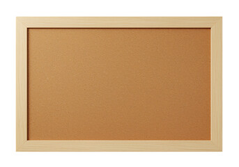 Fototapeta premium Wooden framed cork board perfect for office school or home usage
