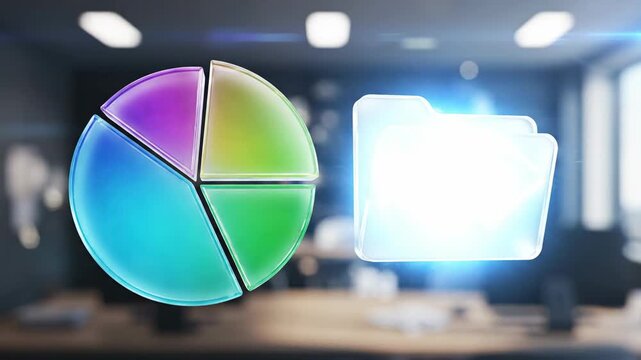 Insightful Glassmorphism Report Export Analytics Animation
