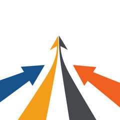 Arrows Pointing Upward Symbolizing Growth, Progress, and Success