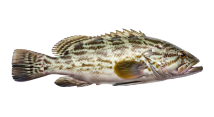 Grouper fish transparent background cutout png