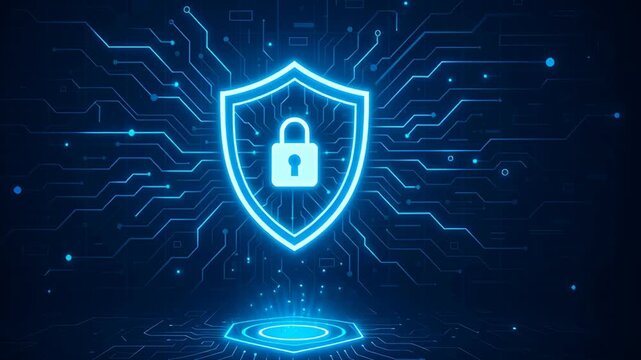 Shield and Lock Cybersecurity Protection for Business in Digital Landscape with Advanced Technology Solutions