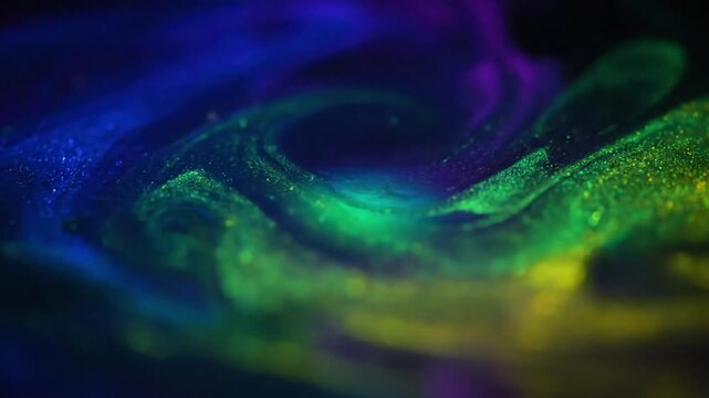 Exploring the mesmerizing dance of vibrant, glowing organic fluids, creating intricate, ever shifting patterns reminiscent of deep sea bioluminescence in an alien ecosystem.
