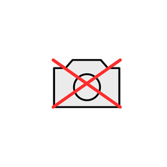 no photo camera icon