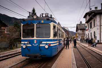 The city of Domodossola and Vigezzina railway