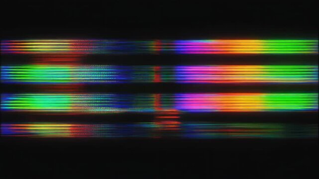 Screen TV Glitch Error - Signal Disturbance Broken Monitor, VHS static noise glitch overlay