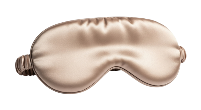 Silk sleep mask satin eye mask for sleeping soft and comfortable eye cover for travel meditation and relaxation light blocking eye mask transparent background cutout png