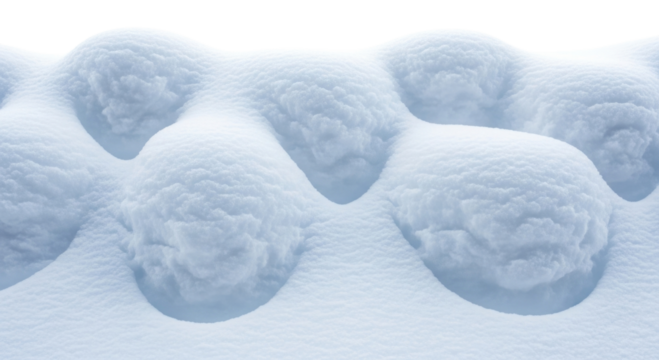 Snowy border texture transparent background cutout png