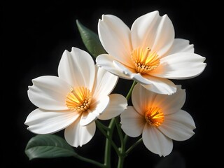 Fototapeta premium Elegant floral bloom highlighted by warm gentle lighting high resolution image
