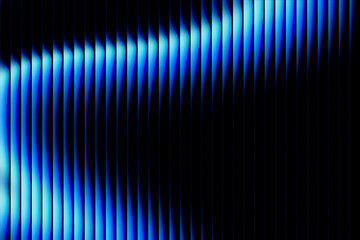 Abstract blue light lines creating a dynamic wave pattern on a dark background, symbolizing technology, energy, and modern digital art