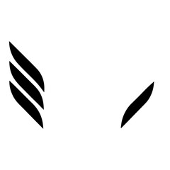 Tech Lock With Wings And Glowing Blue Accents