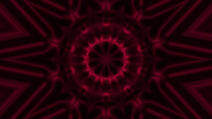 red line purple kaleidoscope, seamless looping visual pattern, abstract geometric symmetry, fractal kaleidoscope motion, vibrant red purple lines, hypnotic mirror pattern loop, neon line symmetry - Powered by Adobe