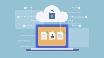 Cloud security protects sync documents and  personal data online. 