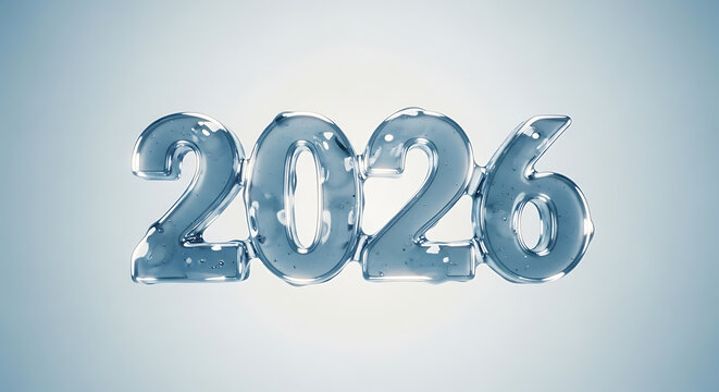 3D golden New Year 2014 celebration illustration with numbers and symbols