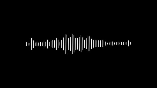 White audio spectrum equalizer dynamic motion background clip