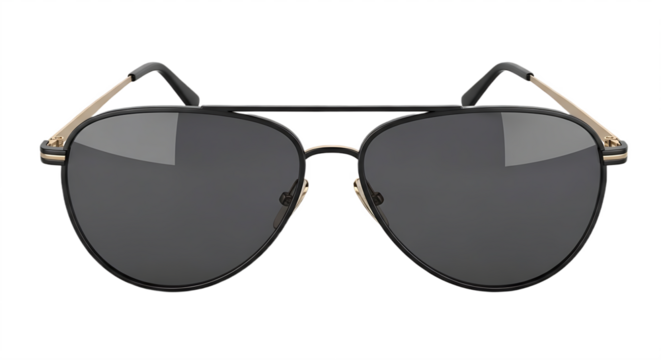 Classic Aviator Sunglasses Stylish Eyewear Accessories Fashion Sunglasses Close Up Shot