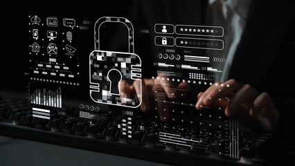 Cyber security system protecting digital infrastructure. Cyber security ensures data safety, prevents breaches, cyber security strengthens defense, and supports secure operations. Marrow