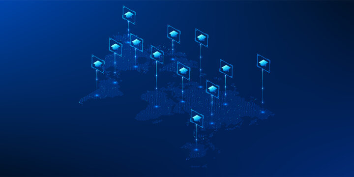 Education Technology Background, World Map with Graduation Cap, E-Learning Concept, Online Learning, Digital Education, Distance Learning, Futuristic Education, EdTech Innovation - Powered by Adobe