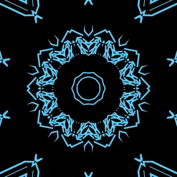 neon flower spiral, neon floral vortex, glowing flower spiral, neon fractal bloom, seamless looping kaleidoscope, infinite neon spiral, vibrant floral kaleidoscope, abstract neon petals, glowing spira