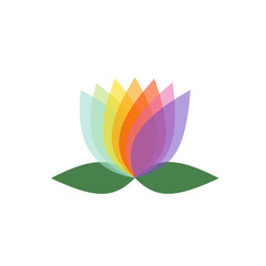 abstract colorful flower