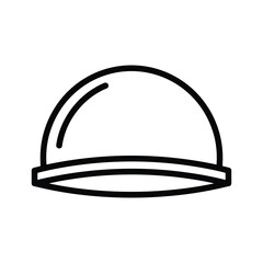 Illustration of a hard hat isolated on
