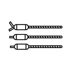 Endotracheal tube isolated on for medical and surgical use