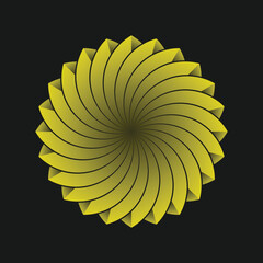 Dotted spiral vortex royalty-free images 3.eps