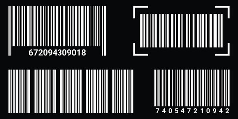 Barcode read icon symbol concept for graphic design. Universal code for scanning product or item. Vector illustration.