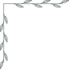 Leaf Line Corner Decoration