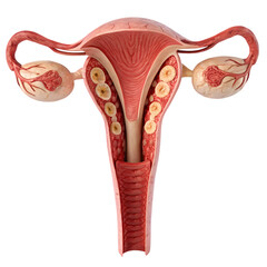 Female reproductive system cross section anatomy