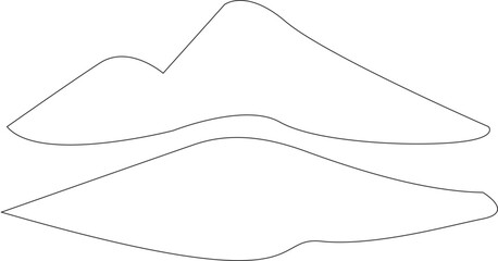 desert mountain and cactus icon .Abstract minimalist posters. Mountain contemporary landscape wall decoration, poster, cover, Vector.The explorer kids with a camel in the desert.