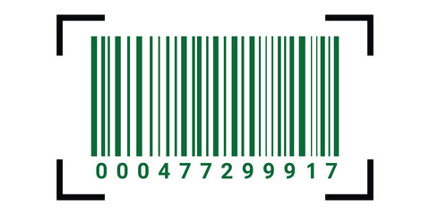 Barcode vector icon. Simple fake bar code. Bar code for web design. eps 10