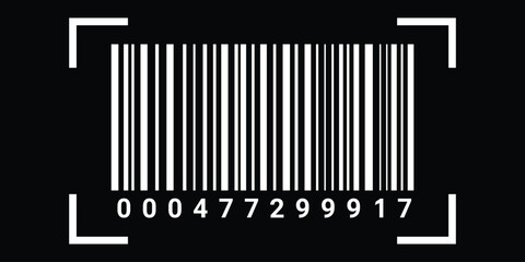 Barcode vector icon. Simple fake bar code. Bar code for web design. eps 10