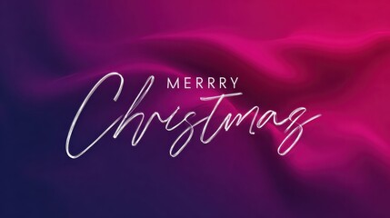 vibrant merry christmas background gradient fuchsia pink purple festive holiday season banner elegant typography design textured celebration cover modern graphic