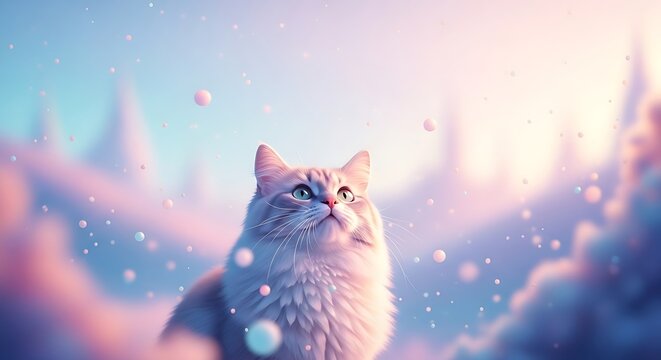 Relaxed kitten lounging on cozy couch indoors, content home pet lifestyle, warm lighting, commercial domestic animal scene