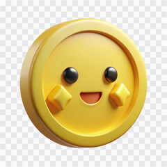 3D NFT Pixel Gold Coin Icon | Digital Currency, Shiny Pixel Token, Crypto Collectible