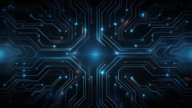 Digital Circuit Board Motion Background