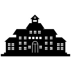 School Building Silhouette