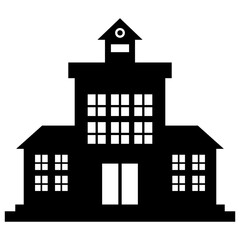 School Building Silhouette