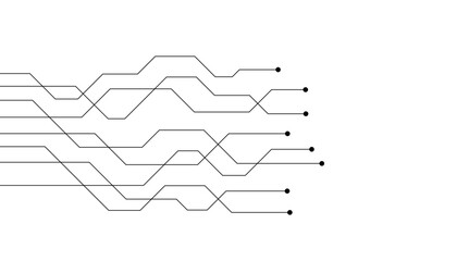 Abstract futuristic circuit board Illustration, Circuit board with various technology elements. Circuit board pattern for technology background. Vector illustration