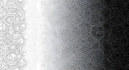 Abstract circuit pattern digital decay transition background design