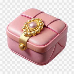 3D Plush Jewel Box Icon | Soft Toy Container, Fantasy Collectible, Gem Storage