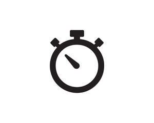 Minimal Stopwatch Icon silhouette vector design illustration no caption